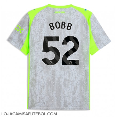 Camisa de Futebol Manchester City Oscar Bobb #52 Equipamento Alternativo 2025-26 Manga Curta Camisa de Futebol Manchester City Oscar Bobb #52 Equipamento Alternativo 2025-26 Manga Curta